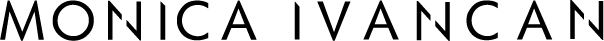 Monica Ivancan Logo schwarz